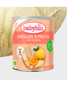 BABYBIO CEREALES 3 FRUTAS Y...