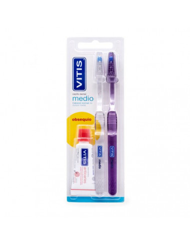 CEPILLO DENTAL VITIS DUPLO MEDIO