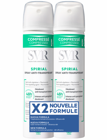SVR SPIRIAL SPRAY 75ML X2UN