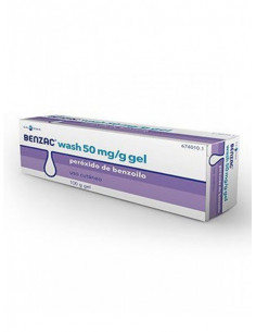 BENZAC WASH  50 MG/G GEL...